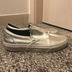 Vans for J. Crew (Silver!)